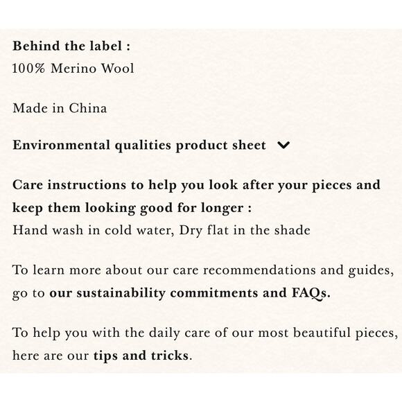 Sezane Ecru Betty button collared cardigan sweater - Picture 4 of 6